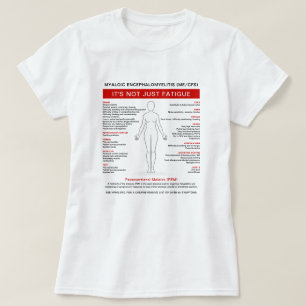 Myalgic Encephalomyelitis (ME/CFS) Symptom Diagram T-Shirt