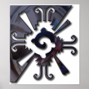Myan Hunab Ku - Black Chrome Poster