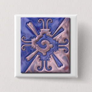 Myan Hunab Ku-glass 2 Inch Square Button