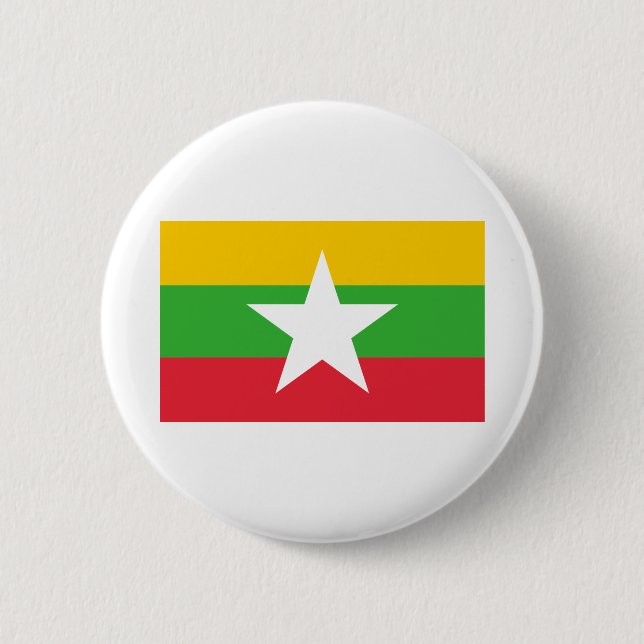 Myanma Flag 2 Inch Round Button (Front)