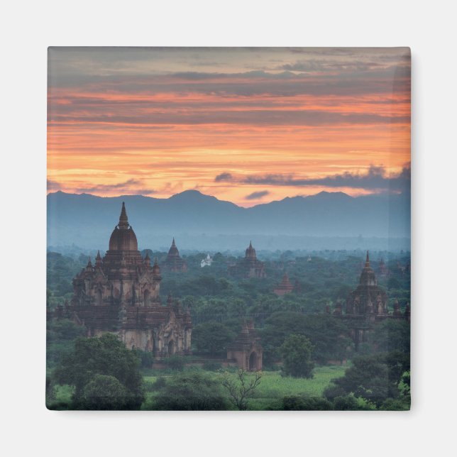 Myanmar, Bagan Sunrise Magnet (Front)