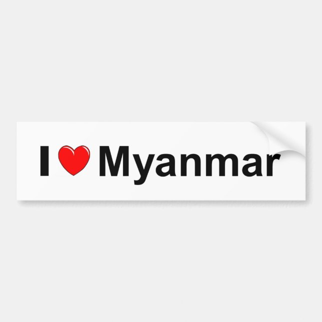 Myanmar Bumper Sticker (Front)