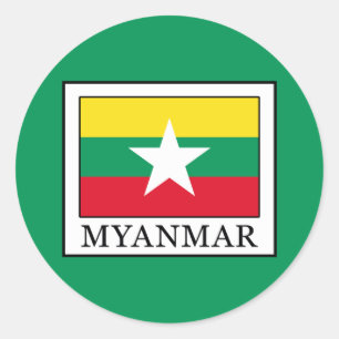 Myanmar Classic Round Sticker