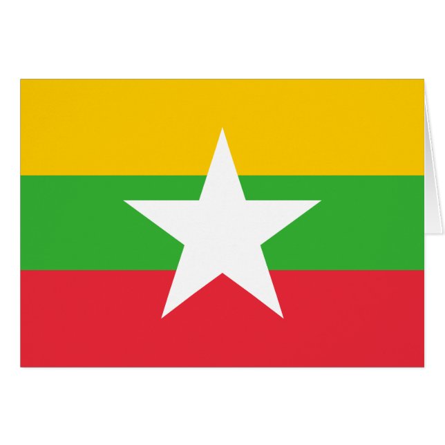 Myanmar Flag (Front Horizontal)