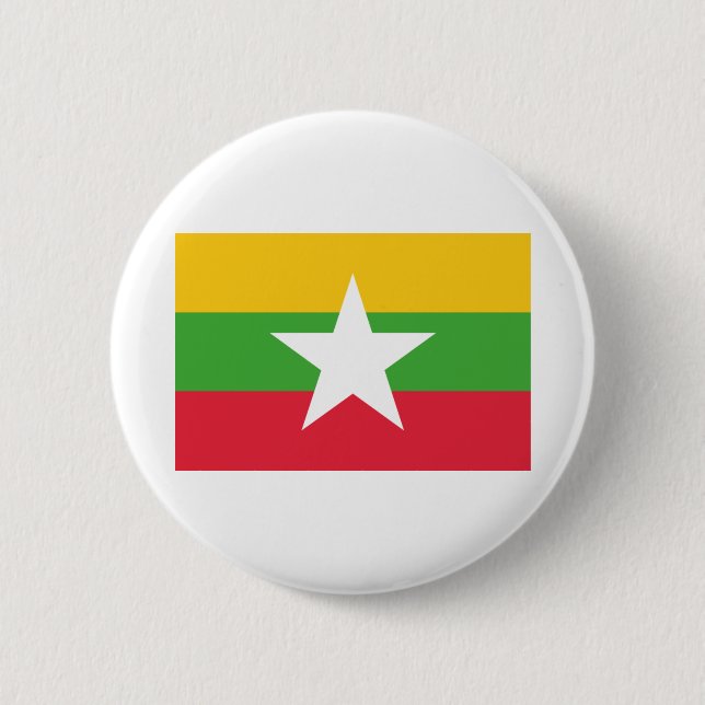 Myanmar Flag 2 Inch Round Button (Front)