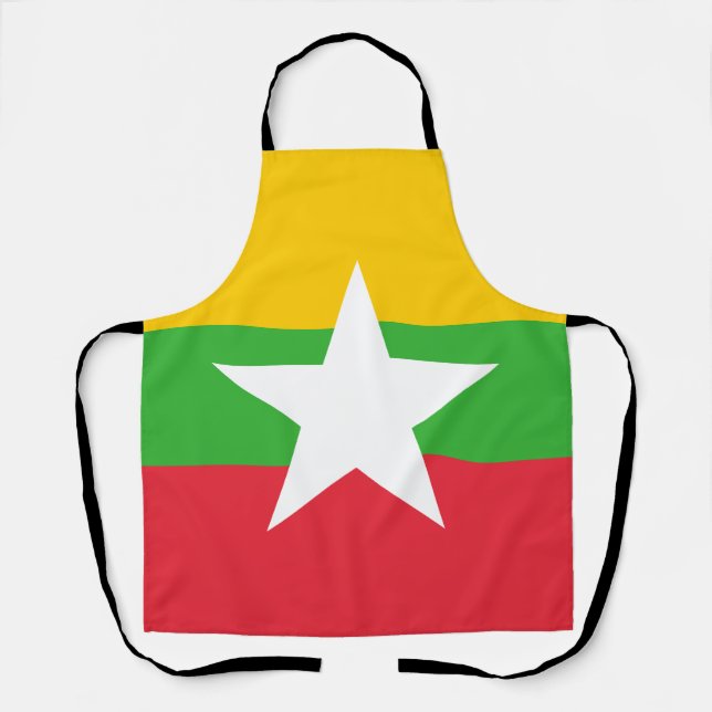 Myanmar Flag Apron (Front)