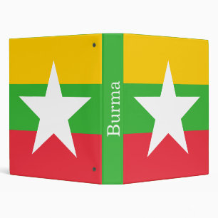 Myanmar Flag Binder
