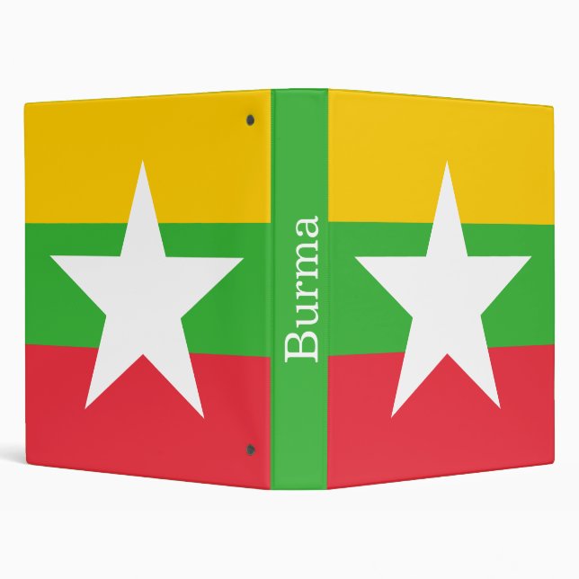 Myanmar Flag Binder (Background)