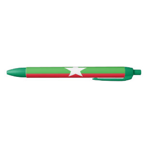 Myanmar Flag Blue Ink Pen