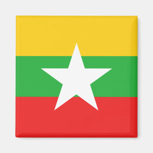 Myanmar Flag Magnet