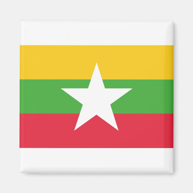 Myanmar Flag Magnet (Front)