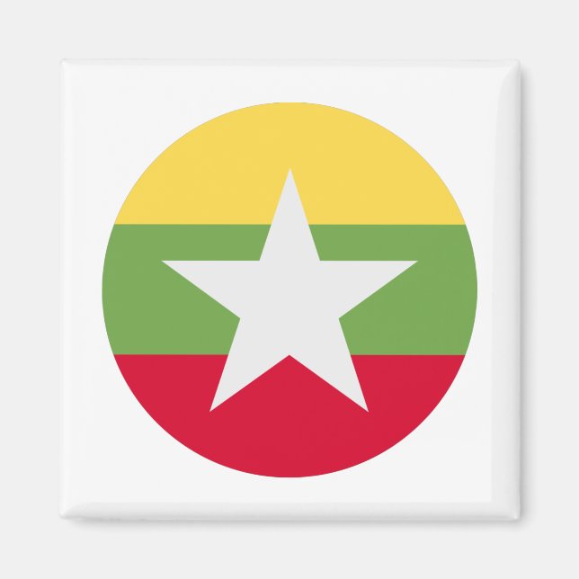 Myanmar Flag Magnet (Front)