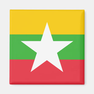 Myanmar Flag Magnet