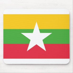 Myanmar Flag Mouse Pad