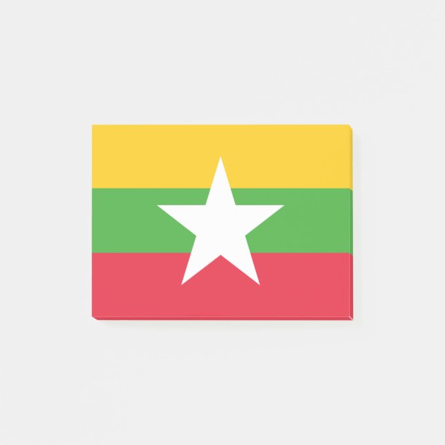 Myanmar Flag Post-it Notes (Front)