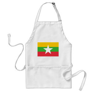 Myanmar Flag Standard Apron