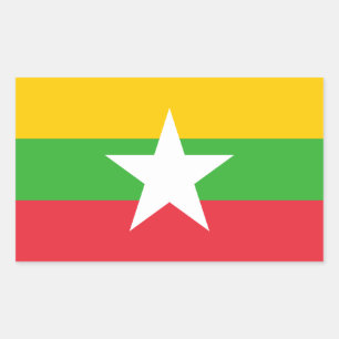 Myanmar Flag Sticker