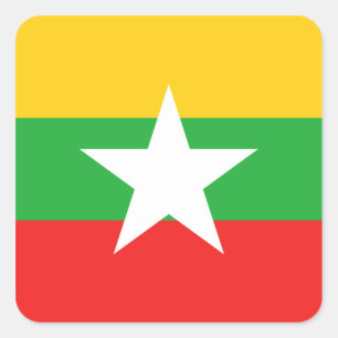 Myanmar Flag Sticker