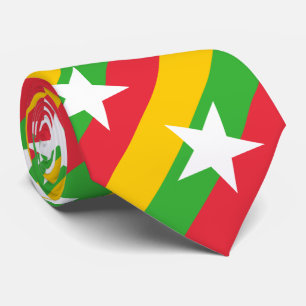 Myanmar Flag Tie