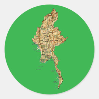 Myanmar Map Sticker