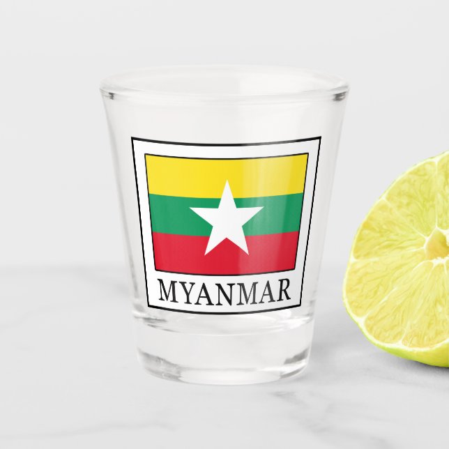 Myanmar Shot Glass (Front)