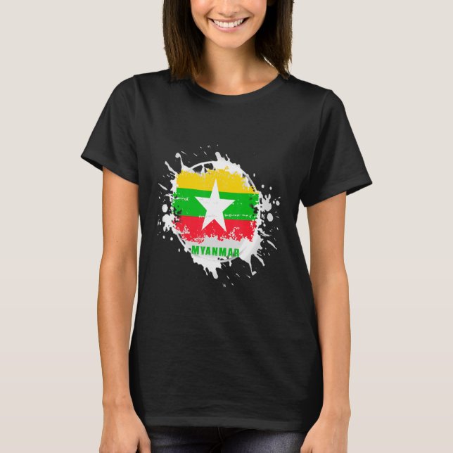 Myanmar Splash T-Shirt (Front)