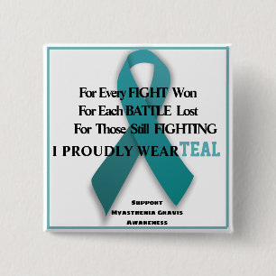 Myasthenia Gravis Awareness 2 Inch Square Button