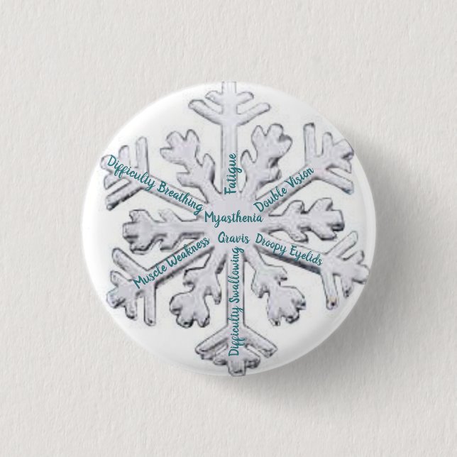 Myasthenia Gravis Awareness Button (Front)