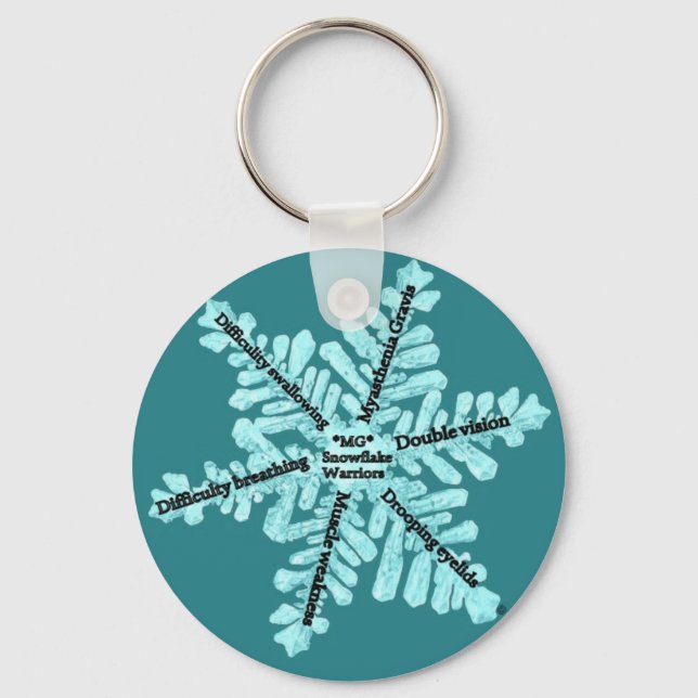 Myasthenia Gravis Awareness Keychain (Front)