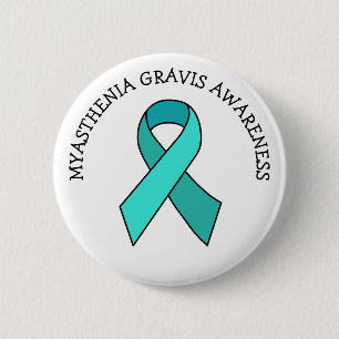 Myasthenia Gravis Awareness Ribbon 2 Inch Round Button