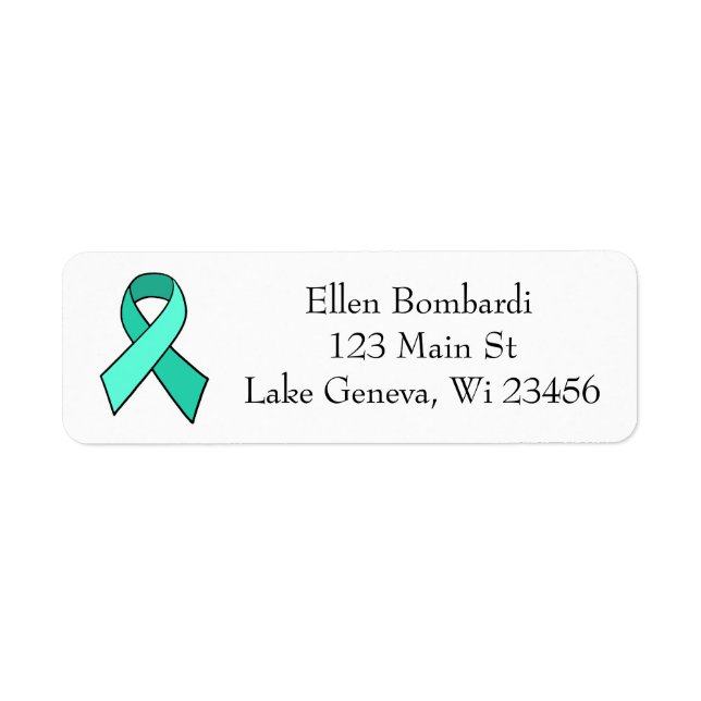 Myasthenia Gravis Awareness Ribbon Address (Front)