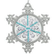 Myasthenia Gravis Awareness Teal PewterOrnament