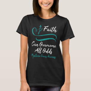 Myasthenia Gravis Awareness Teal Ribbon Christian  T-Shirt