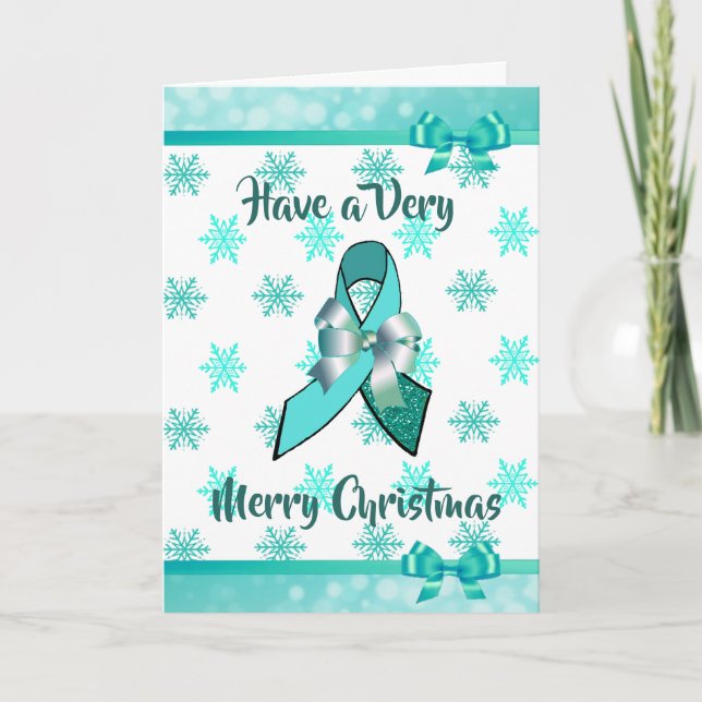Myasthenia Gravis Greeting Christmas Card (Front)