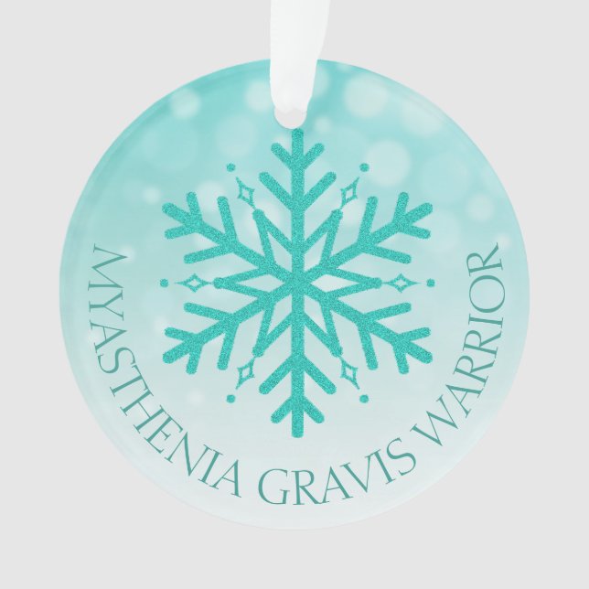 Myasthenia Gravis Guerrier Flocon de neige Noël (devant)