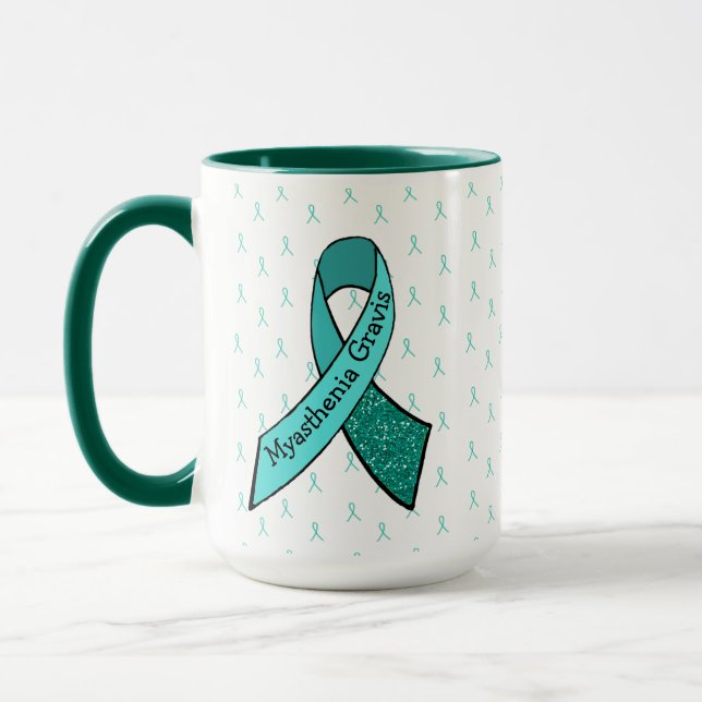 Myasthenia Gravis Never Give Up Hope MUG (Left)