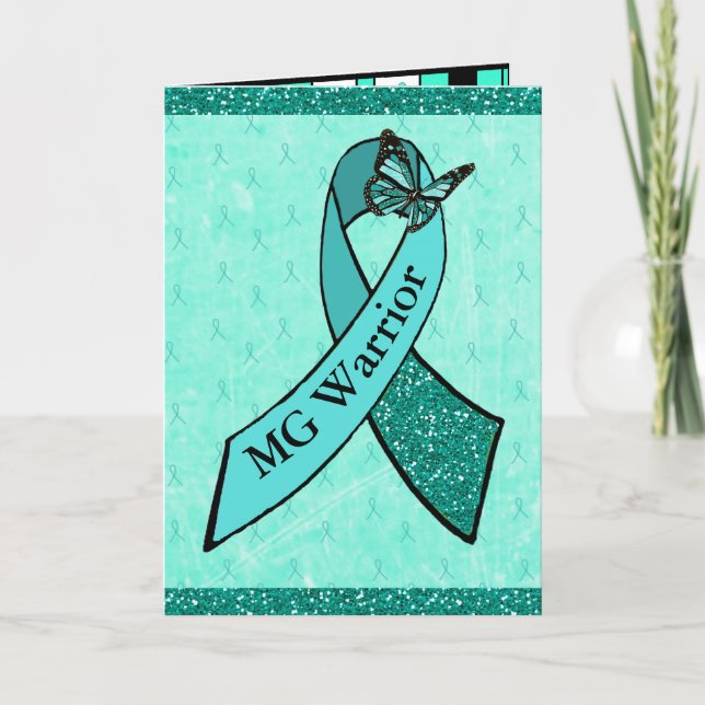 Myasthenia Gravis Warrior Greeting Card for Friend (Front)