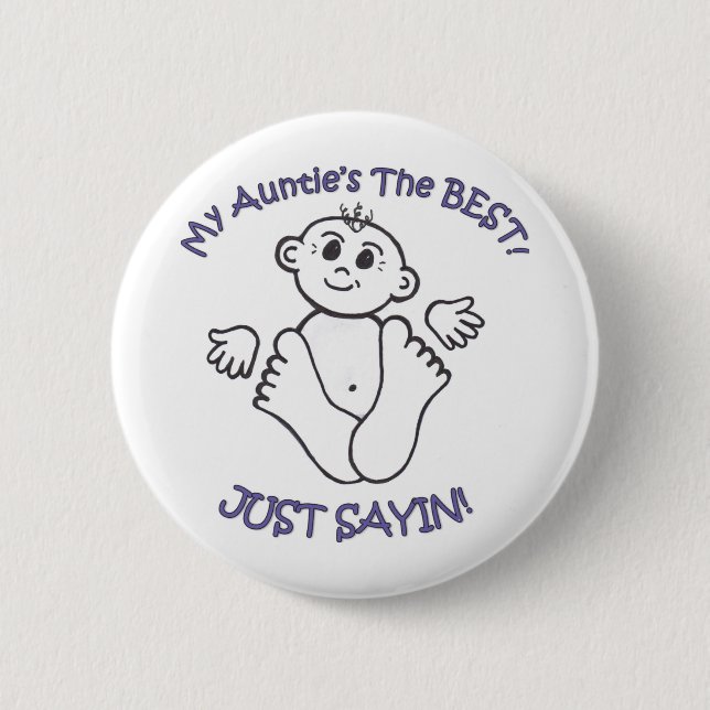 myauntie 2 inch round button (Front)