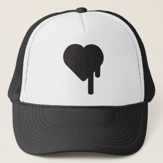 myblackheart heart trucker hat