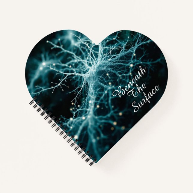 Mycelium Network Art | Deep Ecological Connection  Notebook (Front)