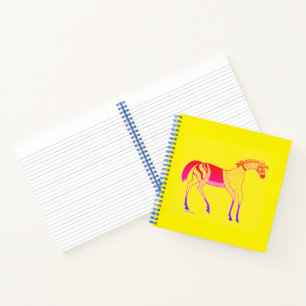 Mycenaean Greek Inspired Colourful Horse Notebook