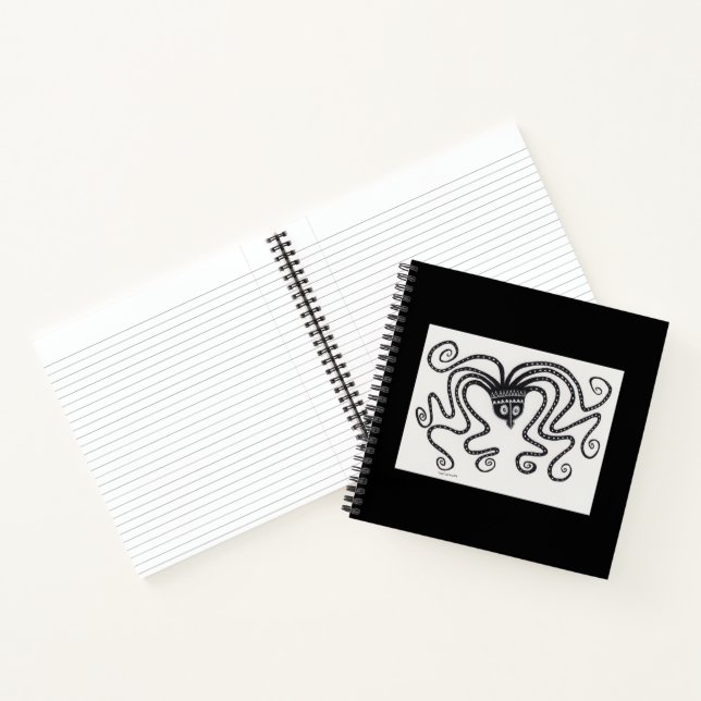 Mycenaean Greek Inspired Octopus Notebook (Inside)