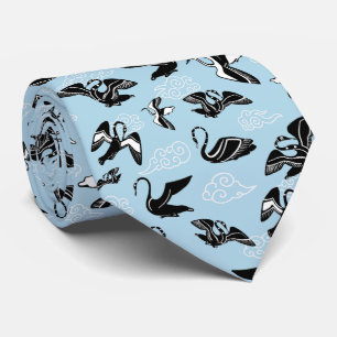 Mycenaean Inspired Greek Decorative Birds Pattern  Tie