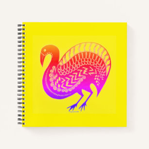 Mycénien Grec Inspiré Carnet coloré d'oiseaux