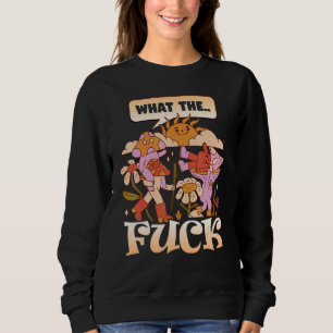 Mycology colourful magical mushrooms cottagecore sweatshirt