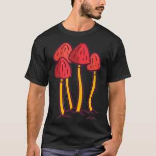Mycology Fungi Foraging Mushroom Whisperer Red Shr T-Shirt