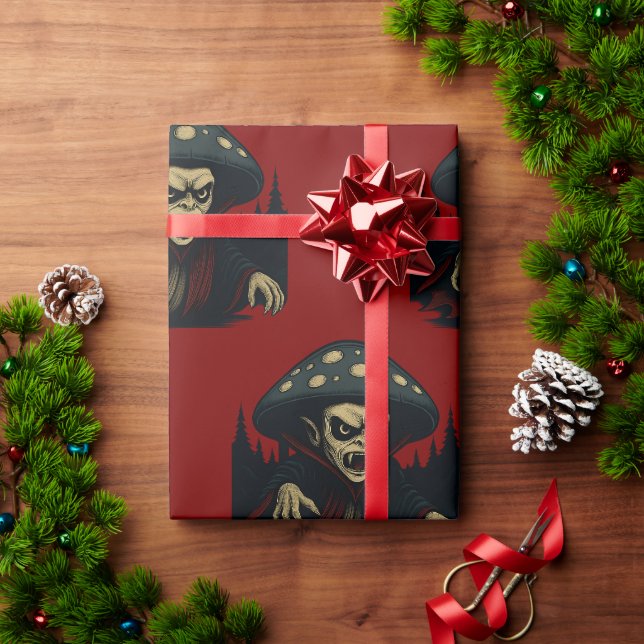 MycoVamp-Bleeding Tooth Fungi Wrapping Paper (Holiday Gift)