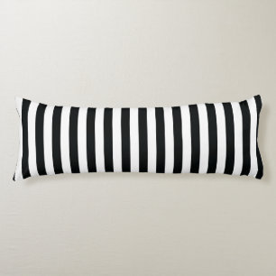 Mydeas   Black & White Thin Stripes Body Pillow