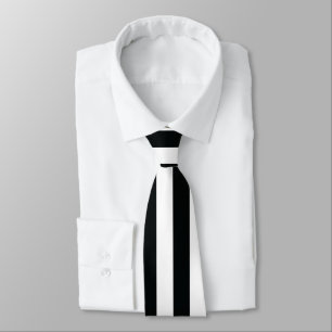 Mydeas Black & White Thin Stripes Tie