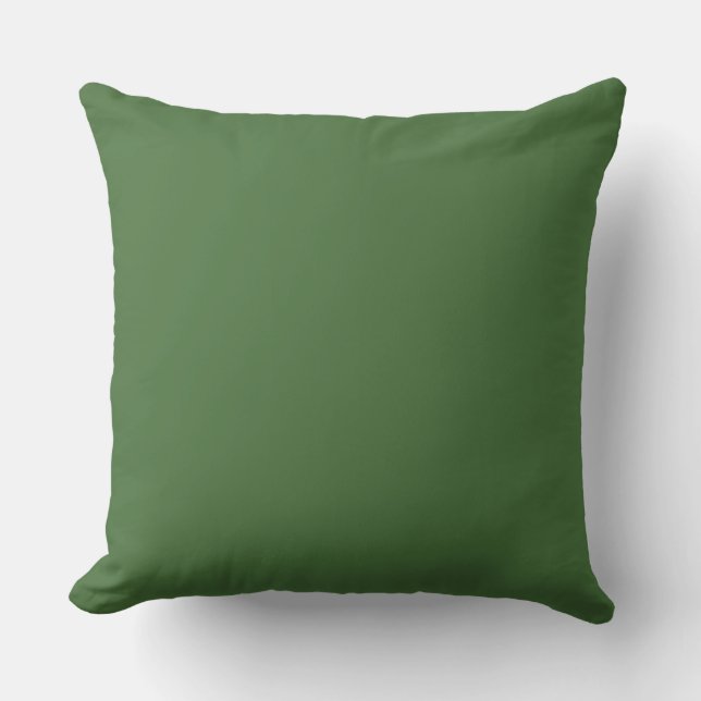 Mydeas | Lily Pad Tranquillity Solid Colour Throw Pillow (Front)